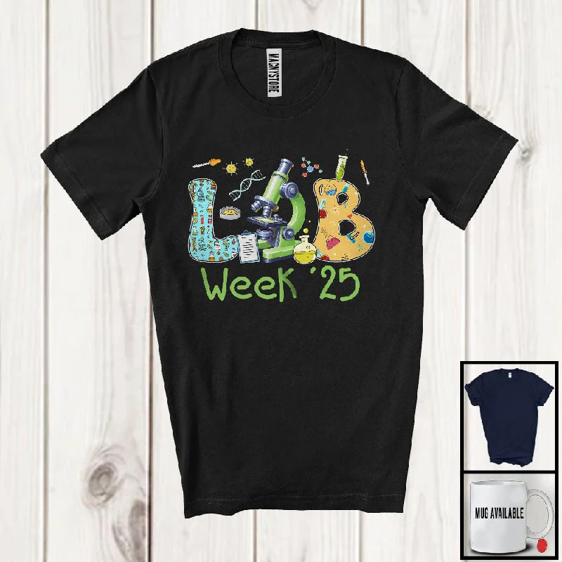 LAB Week 25; Lovely Medical Laboratory Professionals Week; Women Nurse Family Group T-Shirt Sequined Glittery Shiny