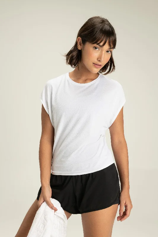 Breath Back T-shirt Mesh Fabric Canvas Fabric Denim Fabric