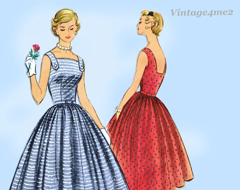 McCall 3264: 1950s Stunning Uncut Misses Sun Dress Sz 30B Vintage Sewing Pattern Tunics Vintage classic