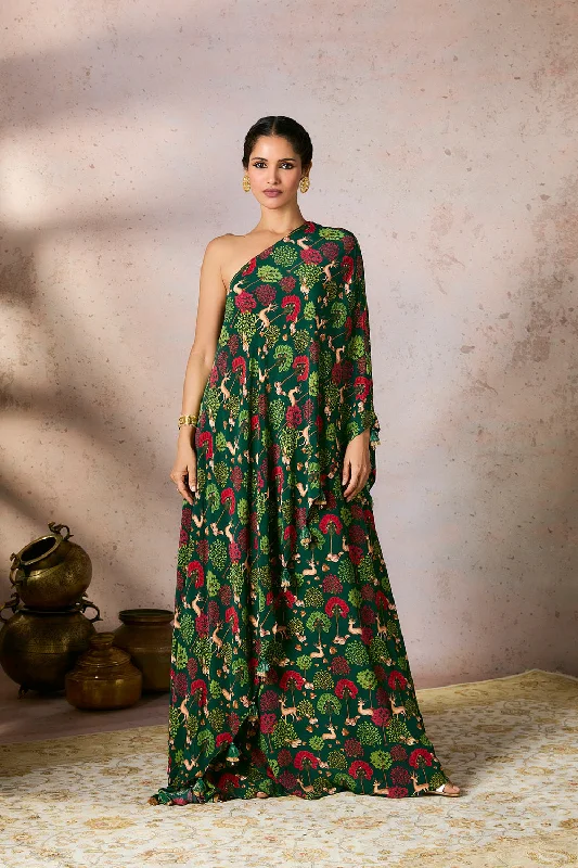 Green Midnight Maze Dress Tunics Short Trendy