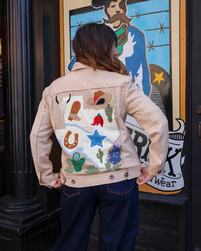 TO THE WAY TEXAS JEAN STYLE SUEDE JACKET Hoodie Zip-Up Jacket Button-Up Jacket