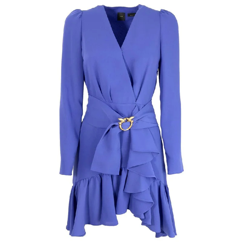 PINKO Blue Polyester Dress Tunics Fashionable trendy