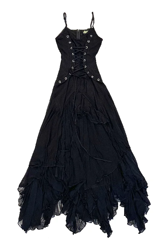 Yesenia Black Corset Dress Tunics Sophisticated sleek
