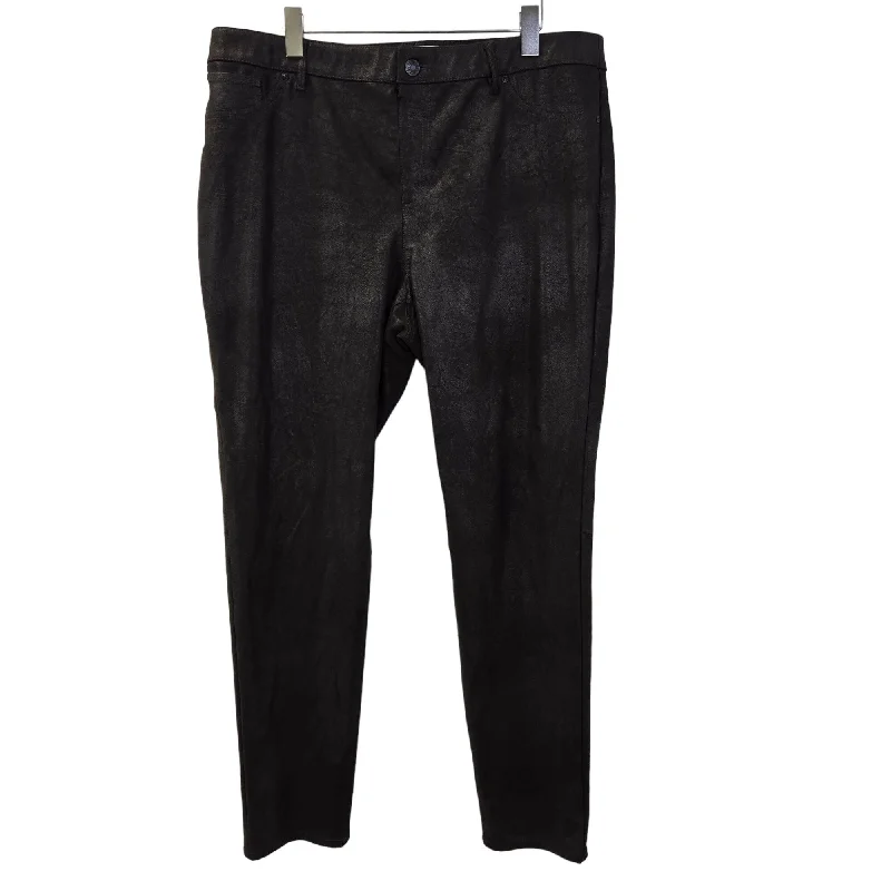 Chico's Faux Leather Skinny Pants Size Chico's 2.5/Large Soft Stretch Trousers