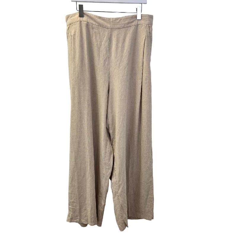 NWT Madewell Cropped Wide Leg Linen Blend Pull-On Pants Size 14 Casual Skinny Fit Pants NWT Madewell Cropped Wide Leg Linen Blend Pull-On Pants Size 14 Casual Skinny Fit Pants