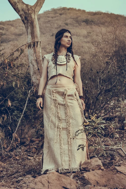 White River Skirt ~ Handwoven Khadi Cotton cotton skirt soft