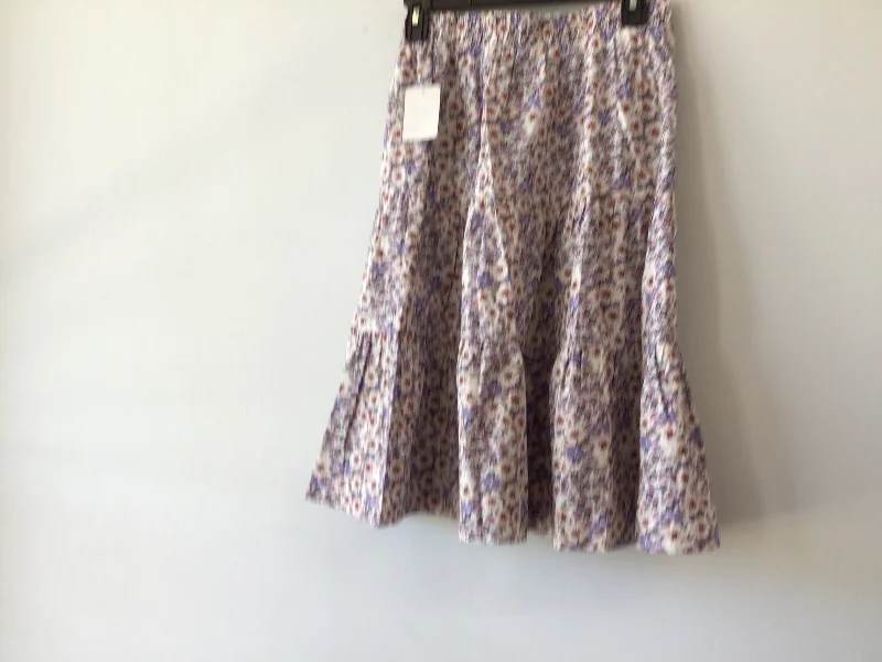 Lavender Print Skirt 187 lace skirt feminine