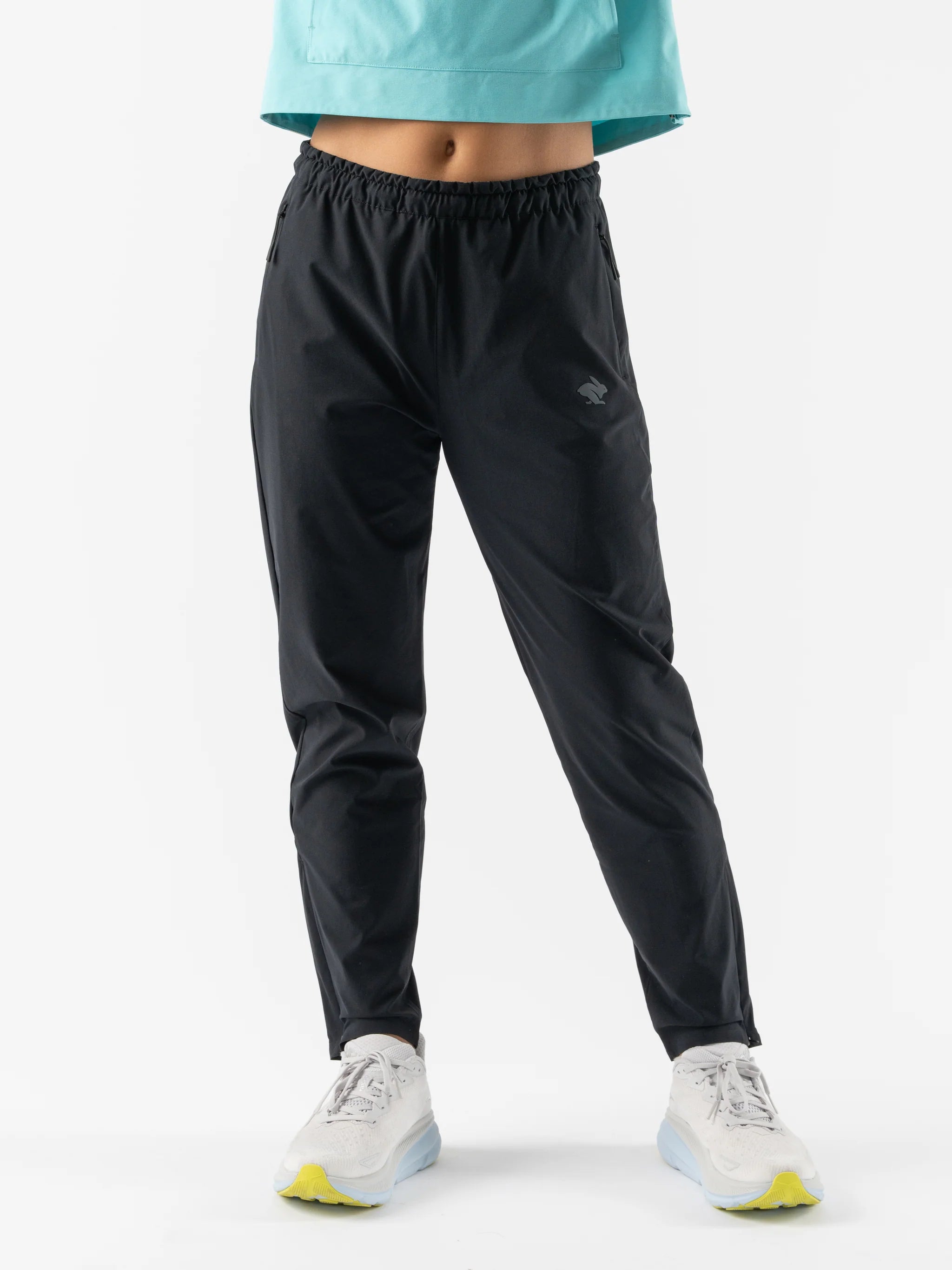 rabbit Women's Victory Pants in Black Casual Yoga Pants