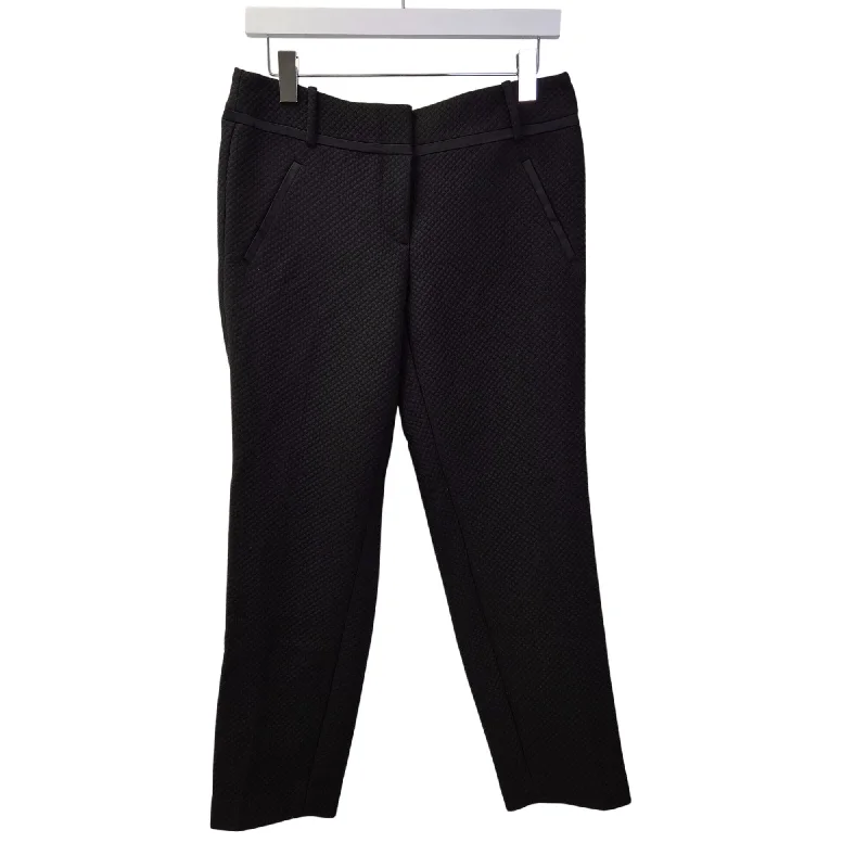 Loft Marisa Quilted Tuxedo Style Pants Size 4 Classic Bootcut Trousers