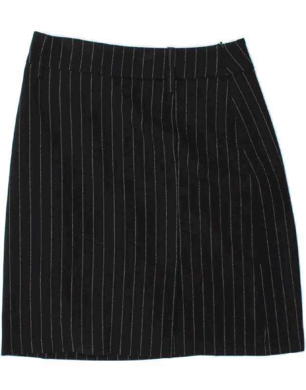 YESSICA Womens A-Line Skirt EU 36 Small W28 Black Striped Polyester lace skirt romantic