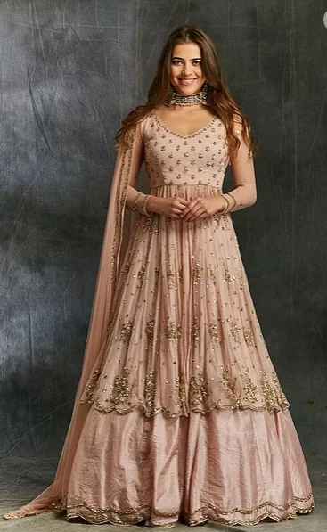 Astha Narang Pink Sequin Georgette With Pink Silk Skirt corduroy skirt cozy