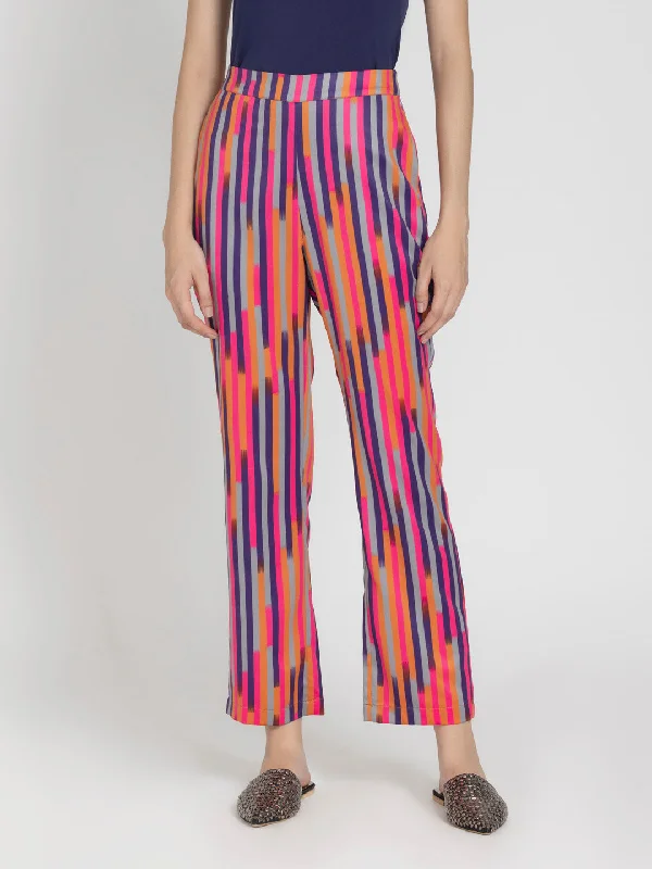 Luxe Striped Pant Wide-Legged Palazzos