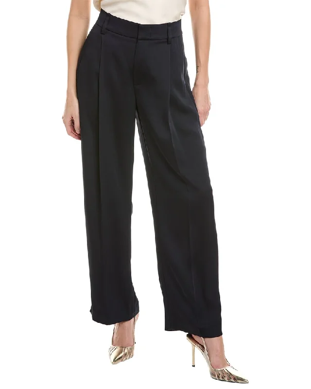 Vince Silk-Blend Pull-On Pant Cozy Knit Pants