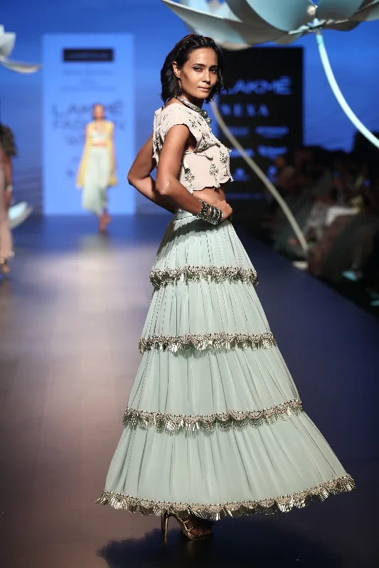 Payal Singhal Derya Skirt Set cashmere skirt plush