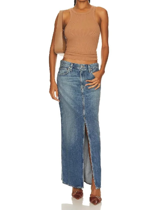 Leif Skirt In Swing corduroy skirt cozy