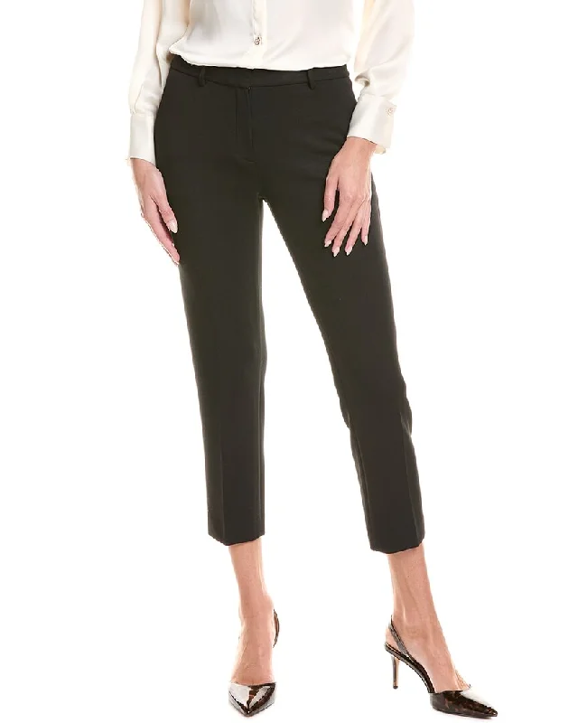 Theory Treeca Double Knit Pant High-Waist Jogger Pants