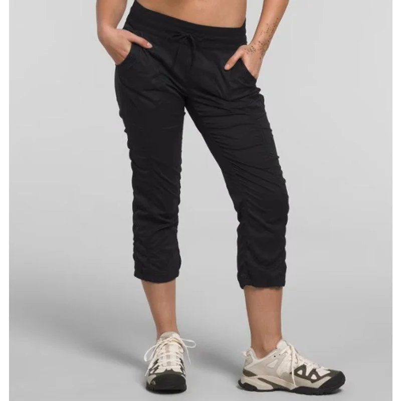 THE NORTH FACE Women's Aphrodite 2.0 Capri Pants XL TNF Black Comfortable Pleated Pants
