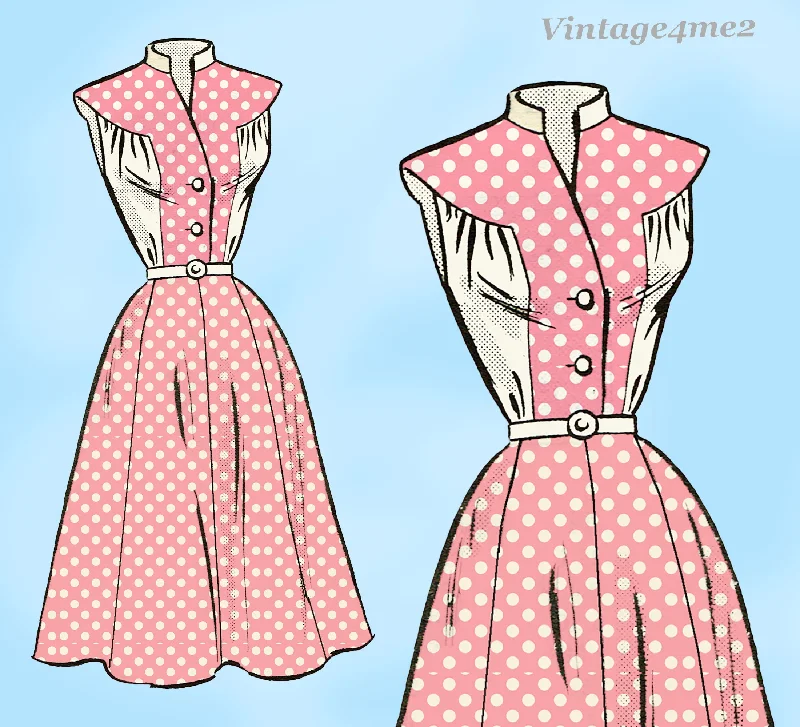 Mail Order 9054: 1950s Misses Casual Sun Dress Sz 34 Bust Vintage Sewing Pattern Tunics Luxurious high-end