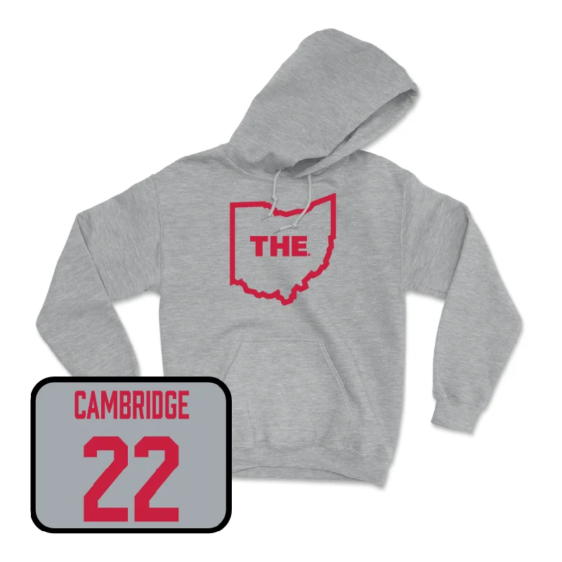 Sport Grey Women's Basketball The Hoodie  - Jaloni Cambridge Hoodie with Pastel Soft Subtle