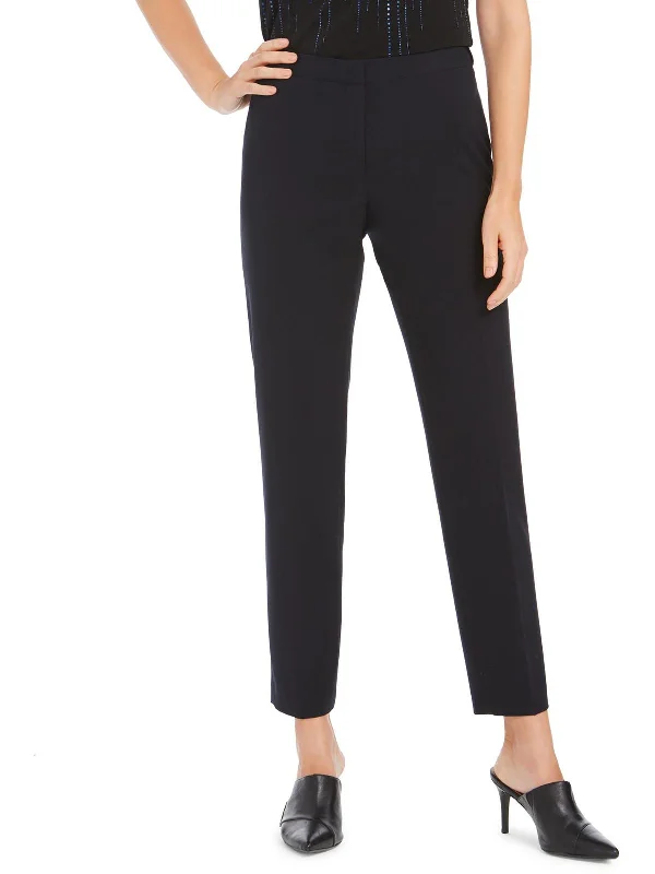 Womens Slim Workwear Straight Leg Pants Fashionable Tapered Leg Pants
