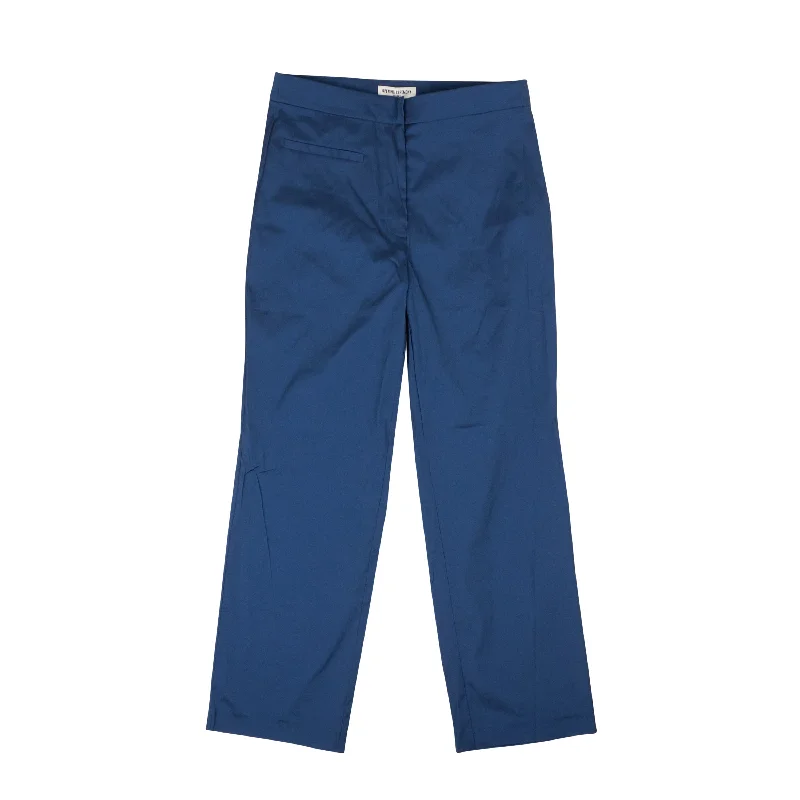 Navy Blue Stretchy Baby Cigarette Pants Warm Wool Trousers