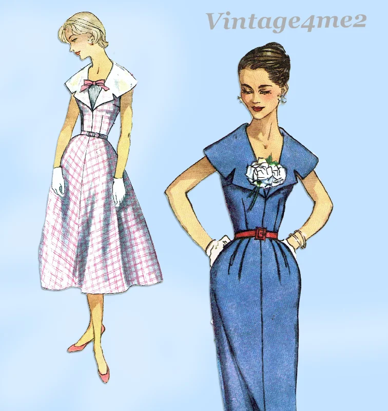 Simplicity 2000: 1950s Cute Misses Summer Dress Vintage Sewing Pattern Tunics Formal black