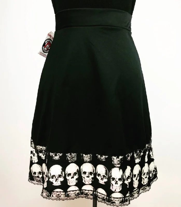 Black Skull Cyanide Skirt corduroy skirt comfortable