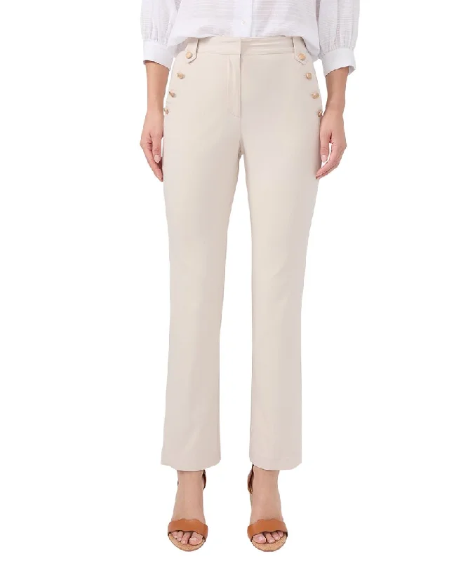 J.McLaughlin Solid Grenz Pant Soft Stretch Trousers