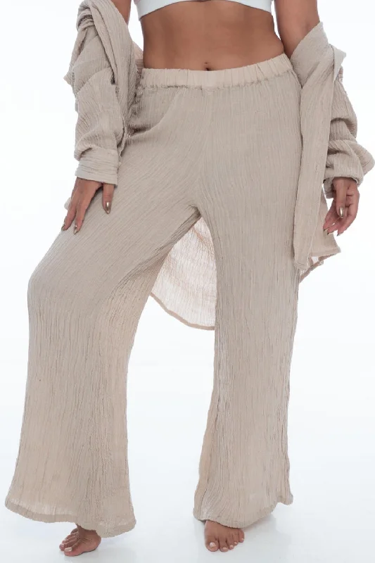 Luna Pants Natural Comfy High-Waist Jeans