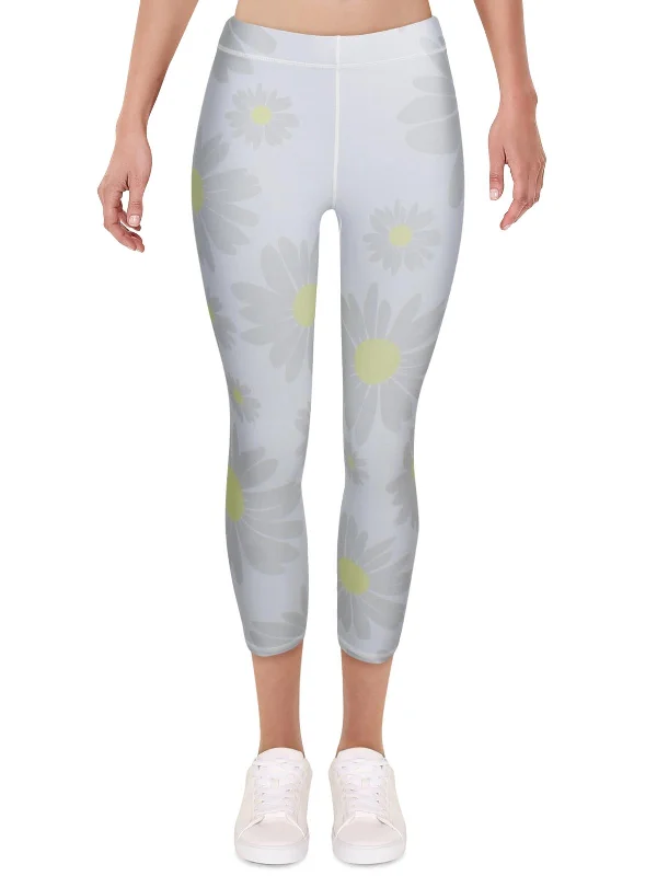 Womens Fitness Workout Capri Pants Lightweight Linen Pants