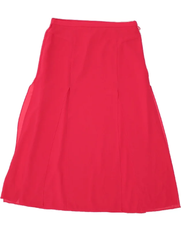 JOSEPH RIBKOFF Womens A-Line Skirt UK 16 Large W34 Pink Polyester cashmere skirt soft