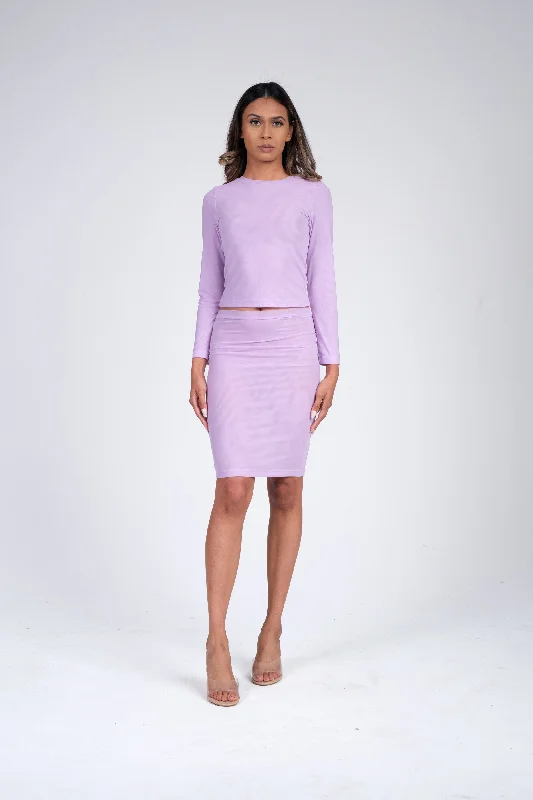 The Mesh Skirt flowy skirt hem