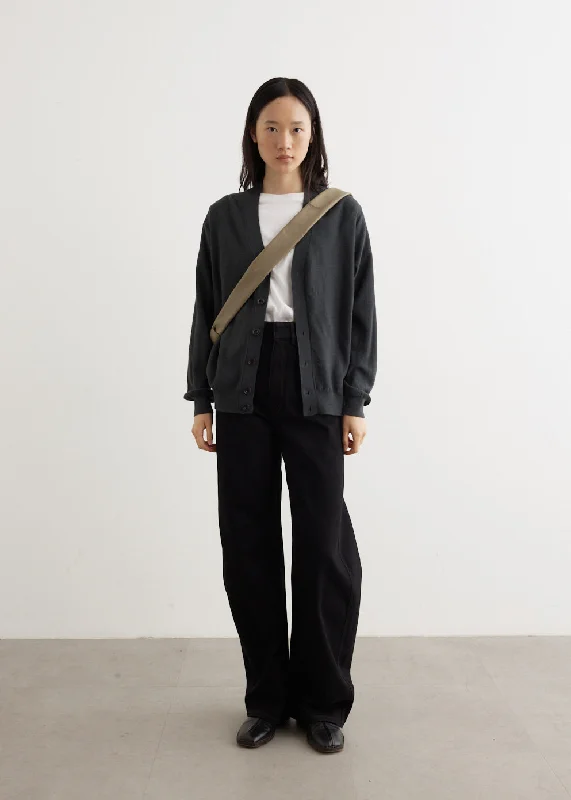 High Waisted Curved Pants Trendy High-Waist Trousers