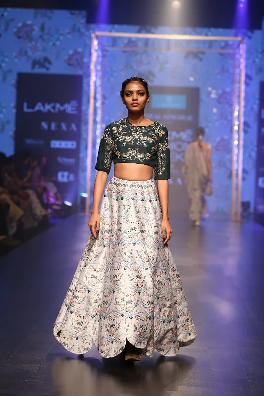 Payal Singhal Gulisa Skirt Set denim skirt stylish