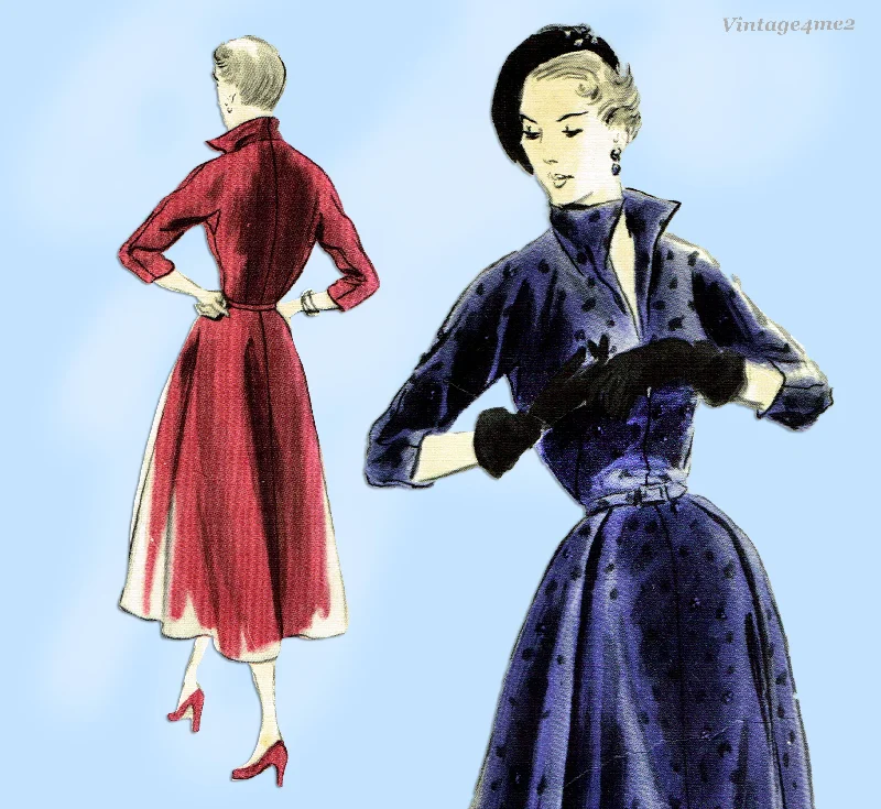 Vogue Couturier 516: 1950s Rare Designer Dress Size 36 B Vintage Sewing Pattern Tunics Bestseller popular