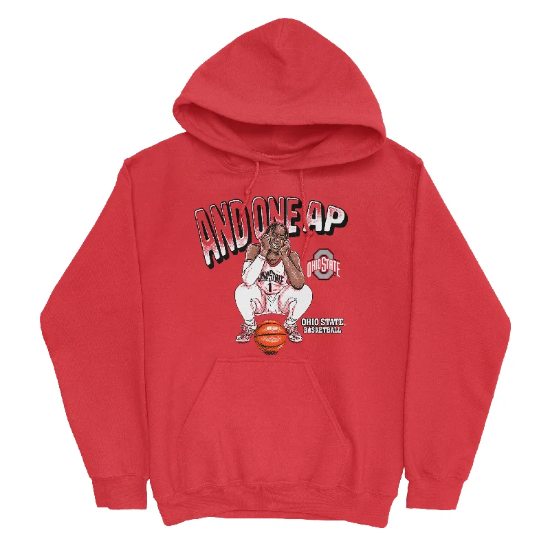 EXCLUSIVE RELEASE: Ajae Petty  And One AP Red Hoodie Hoodie with Contrast Stitching Detailed Premium