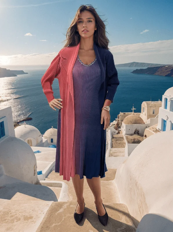 Wavy Peach Blue Dress Tunics Sale discount