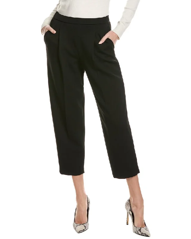 Theory Pleated Carrot Pant Formal Slim Pants