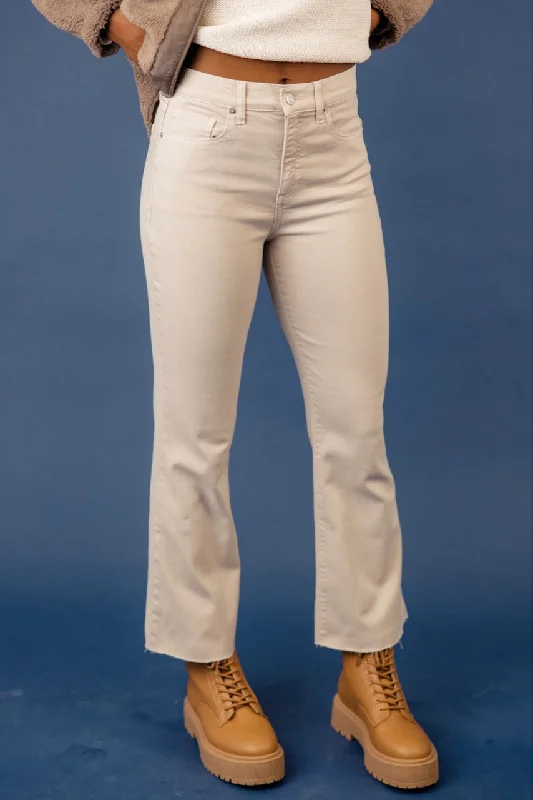 Hyrum High Rise Flare Leg Pants Relaxed Casual Leggings