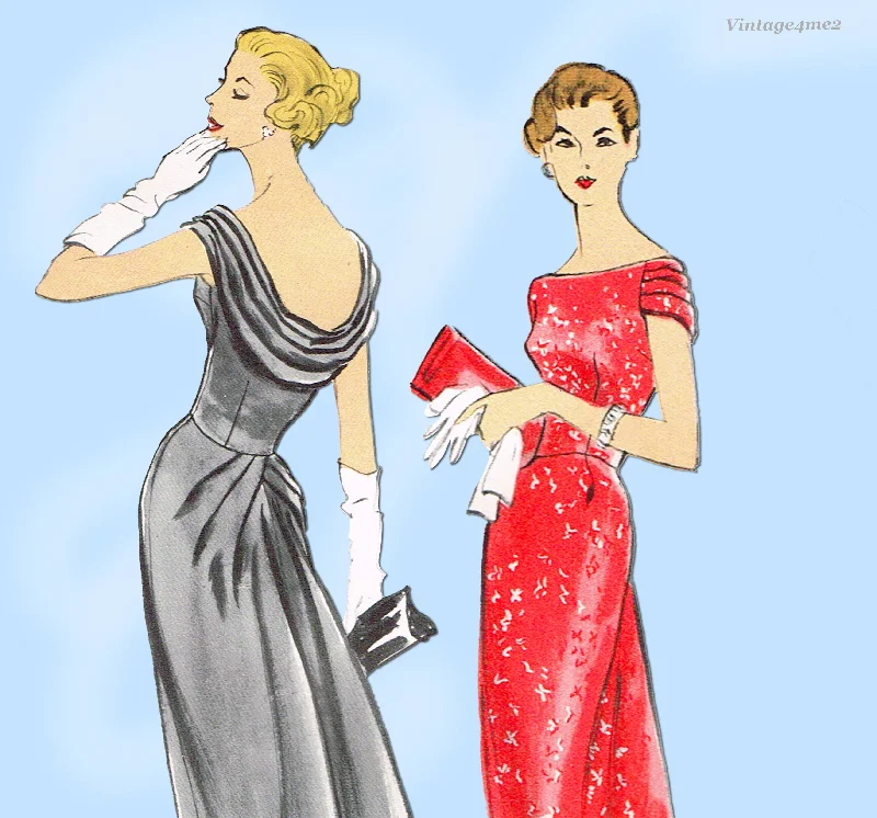 Vogue 4826: 1950s Uncut Misses Cocktail Dress Sz 32 B Vintage Sewing Pattern Tunics Chinos classic
