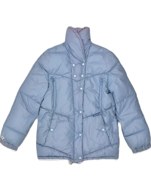 COLMAR Womens Padded Jacket US 10 Large Blue Polyamide Chenille Fabric Brocade Fabric Lace Fabric