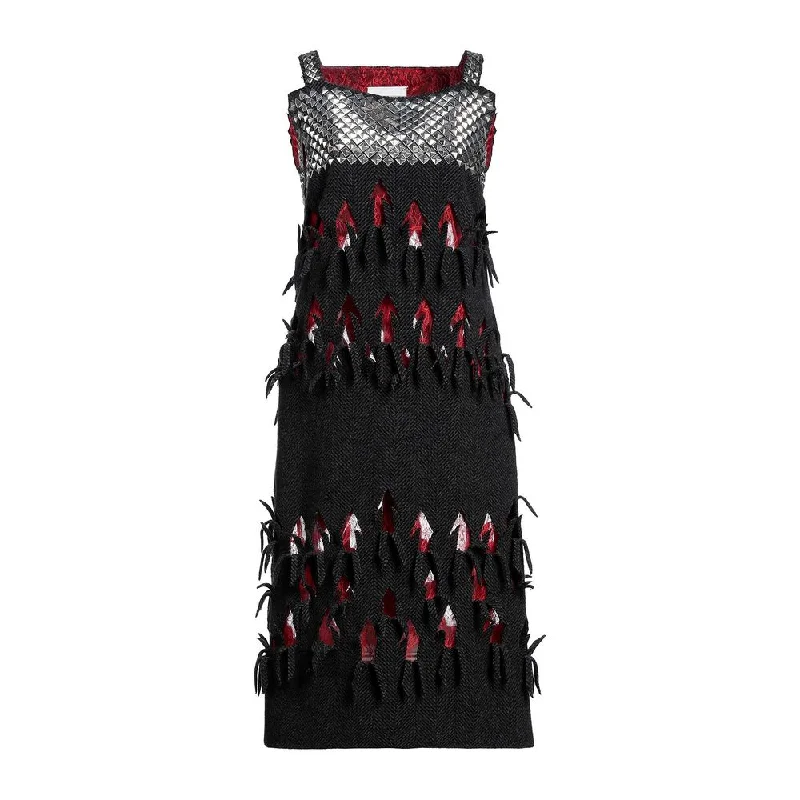 Maison Margiela Black Wool Dress Tunics Review highly