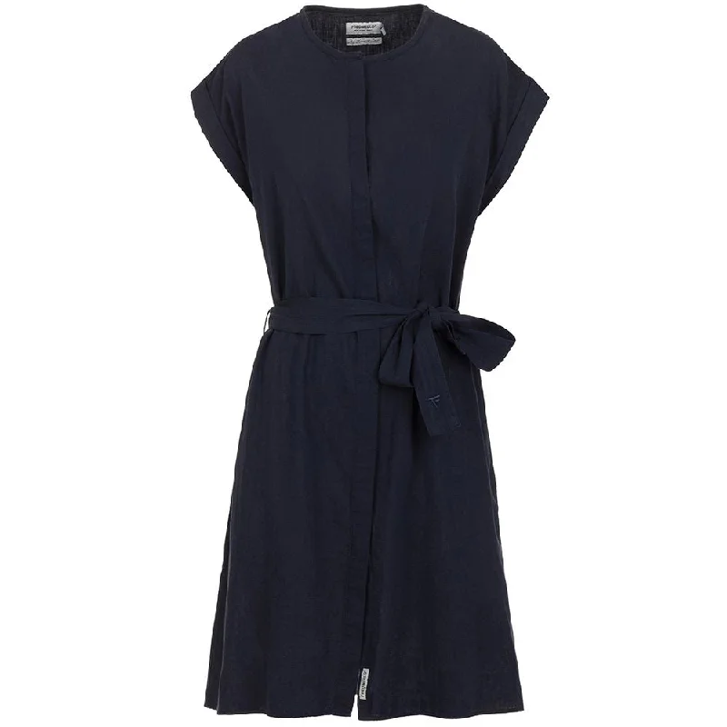 Fred Mello Blue Cotton Women Dress Tunics Recommended stylist