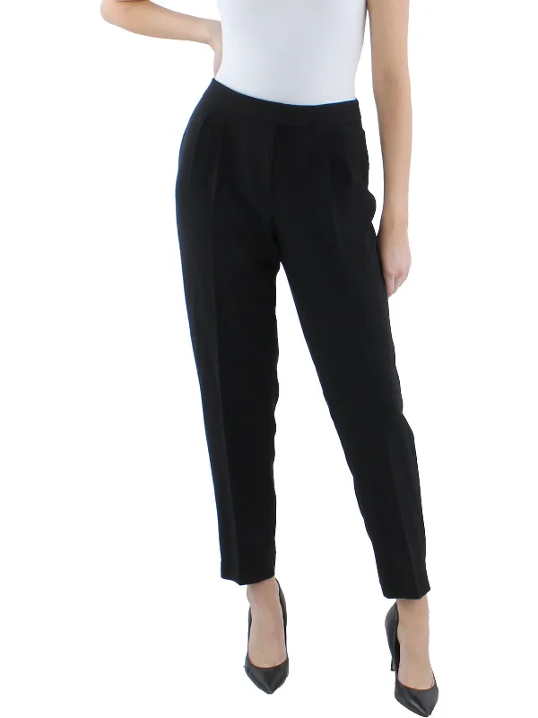 Womens Pleated Compression Dress Pants Comfy Athletic Pants