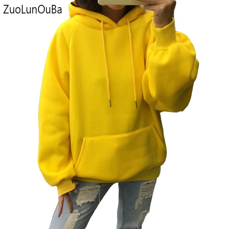 winter Casual Fleece women Hoodies Sweatshirts long sleeve Hoodie with Distressed Vintage Worn