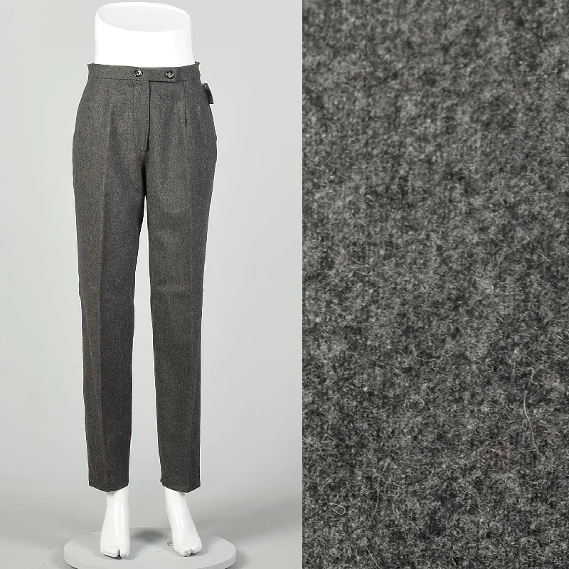 Small 2000s Pants Balenciaga Le Dix Wool Cashmere Tapered Leg Designer Comfy Athletic Pants
