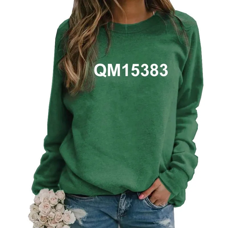 Hoodies For Women Long Sleeve Round Neck Hoodies Hoodie with Monochrome Minimalist Simple