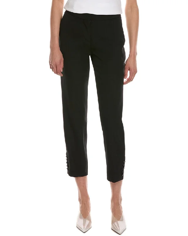 Burberry Hanover Wool-Blend Pant Trendy Work Pants
