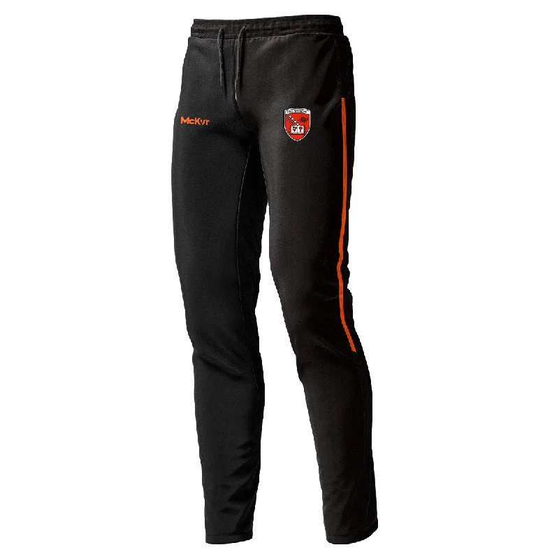 Mc Keever Armagh GAA Official Vital Skinny Pants - Adult - Black/Orange Casual Yoga Pants