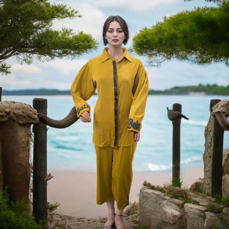 Elegant 3 Embellished Asymmetric Dress Tunics Hiking breathable
